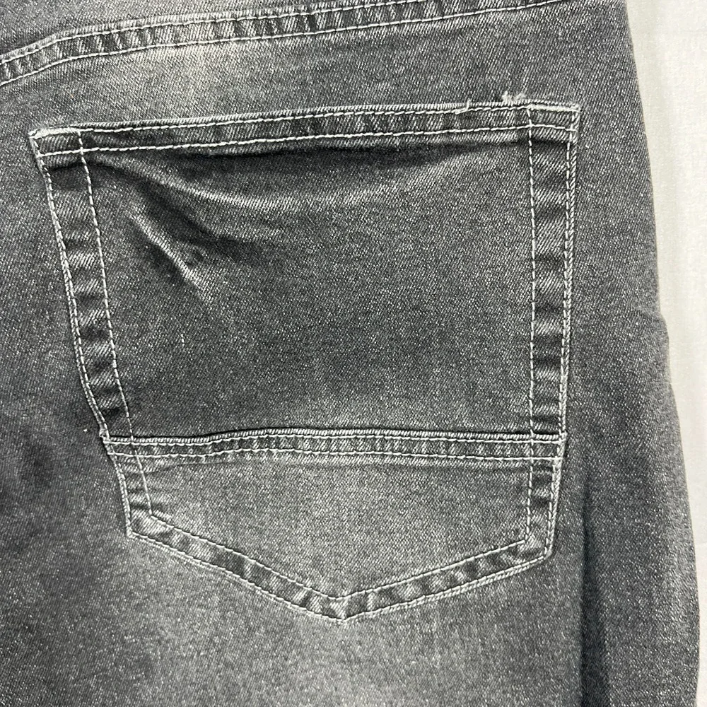 True Rebel Jeans Mens 34X30 Dark Gray Premium Denim 808 Slim Fit Straight Leg